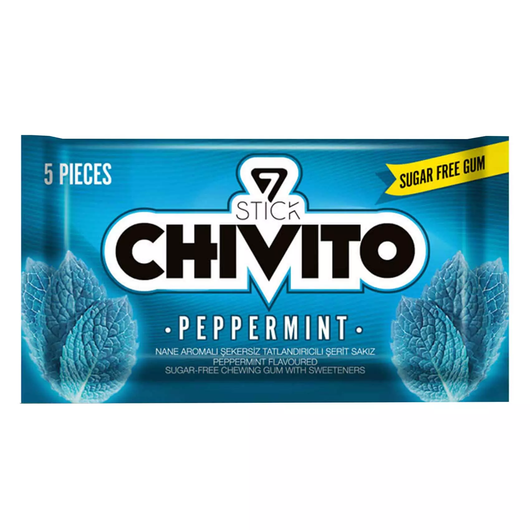 STICK CHIVITO GUM PEPPERMINT SF *5