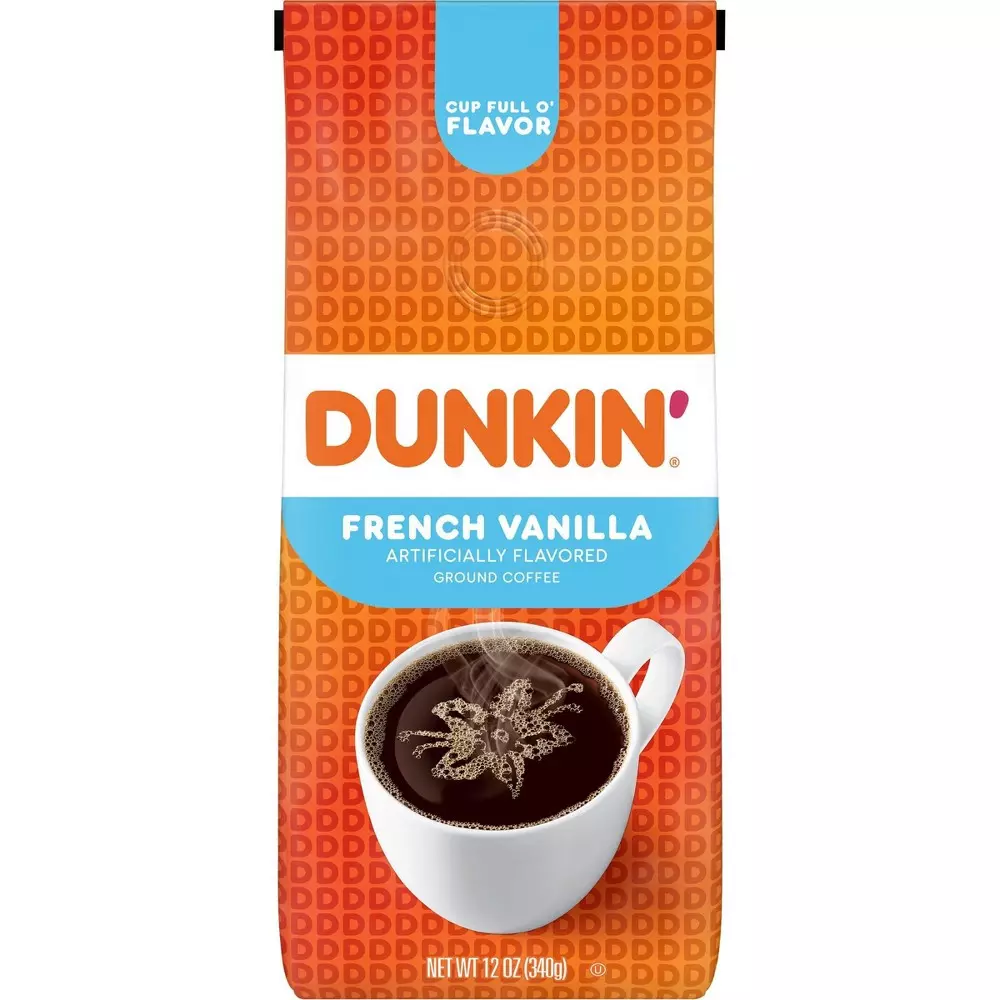 DUNKIN FRENCH VANILLA GROUND COFFEE 340 G