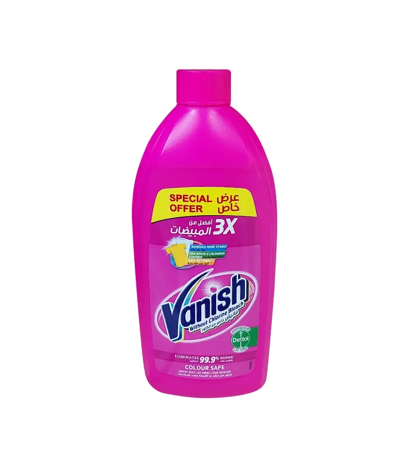 VANISH REMOVES STAINS WITHOUT BLEACH 495 ML