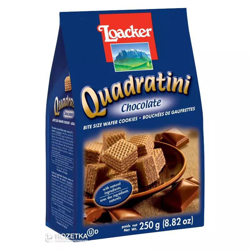 LOACKER QUADRATINI CHOCOLATE 250 G