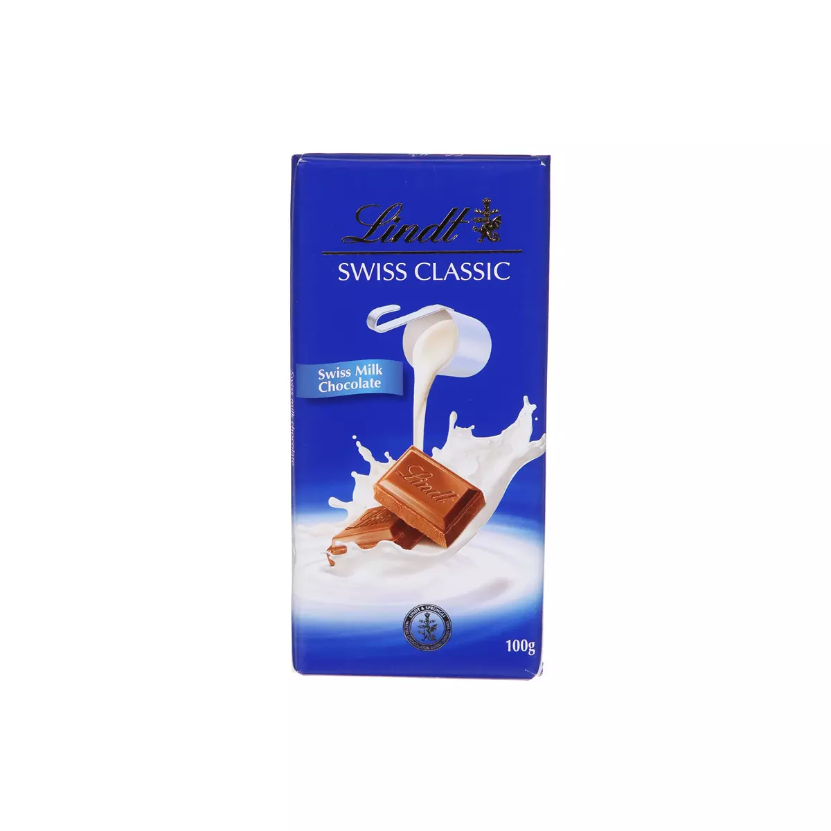 LINDT SWISS MILK CHOCOLATE 100G 