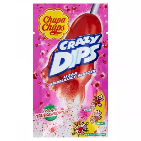 CHUPA CHUPS CRAZY DIPS STRAWBEERRY 14G