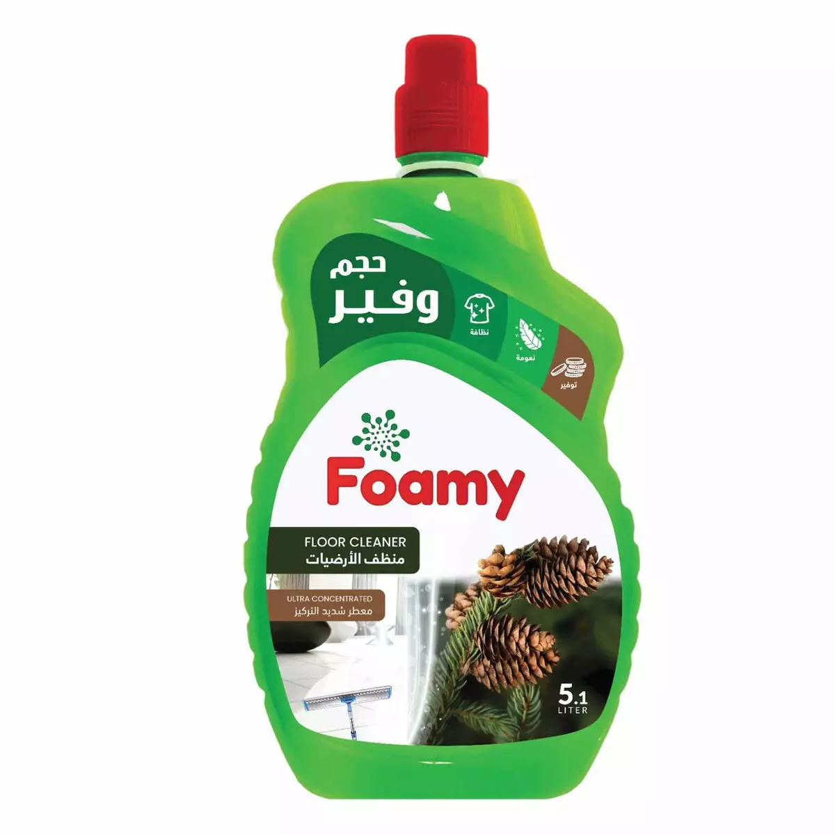 FOAMY FLOOR CLEANER PINE 1.5L