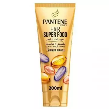 PANTENE CONDITIONER + SUPER FOOD MASK 200ML