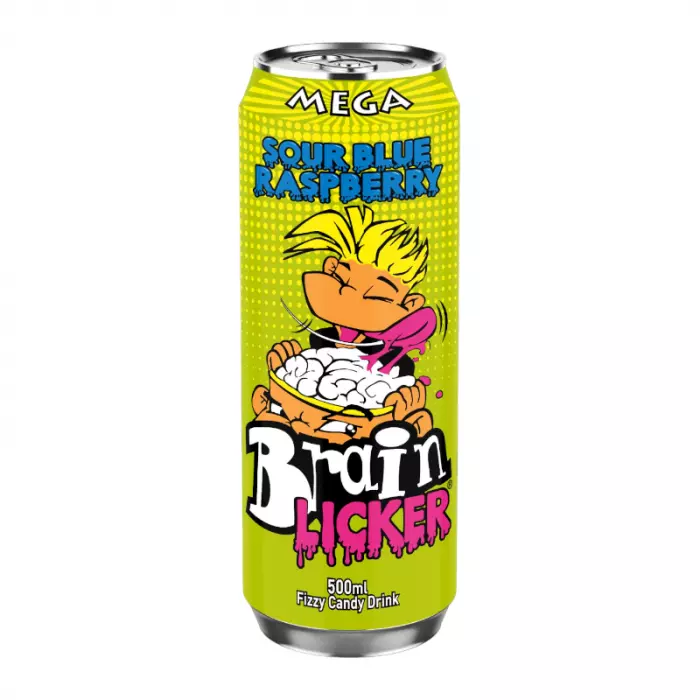 MEGA SOUR BRAIN LICKER RASPBERRY 500 ML 