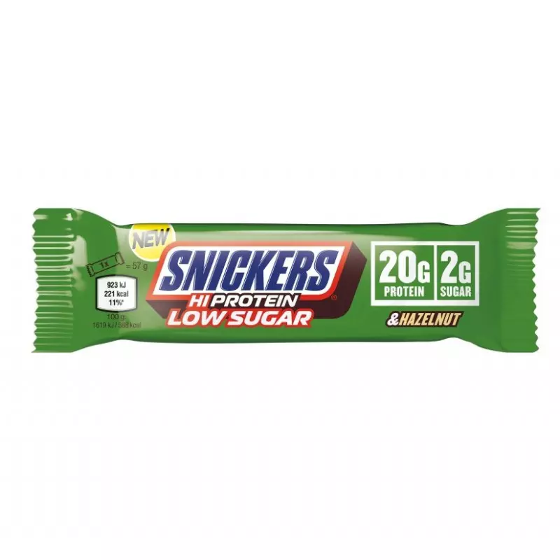 SNICKERS HI PROTEIN LOW SUGAR HAZELNUT BAR 57 G