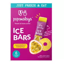 POPSMALAYA ICE BARS PASSION FRUIT PINEAPPLE *6