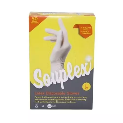 SOUPLEX-DISP GLOVES LARGE