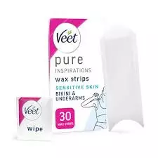 VEET PURE WAX STRIPS BIKINI SENSITIVE SKIN*12