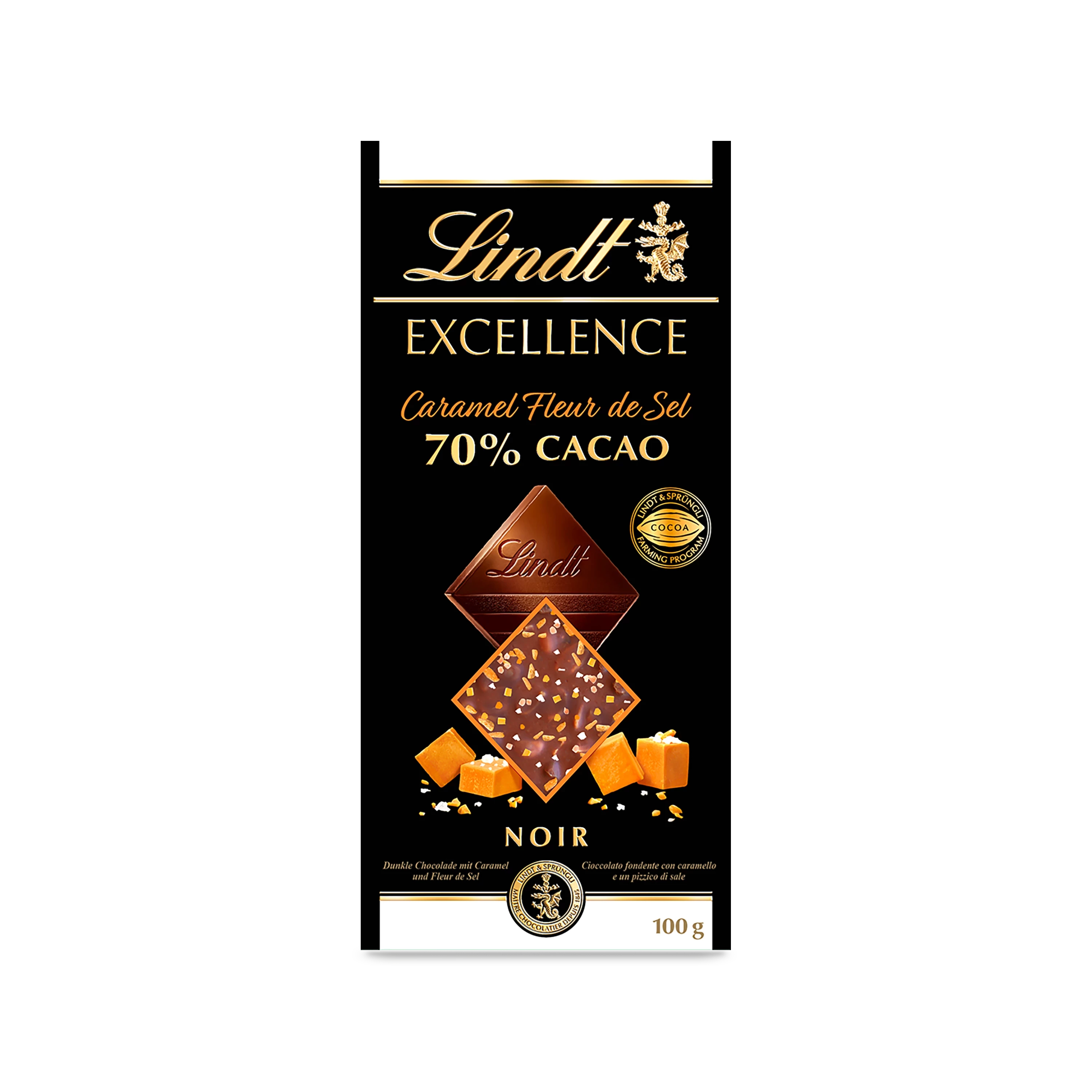 LINDT EXCELLENCE SALTED CARAMEL 100G