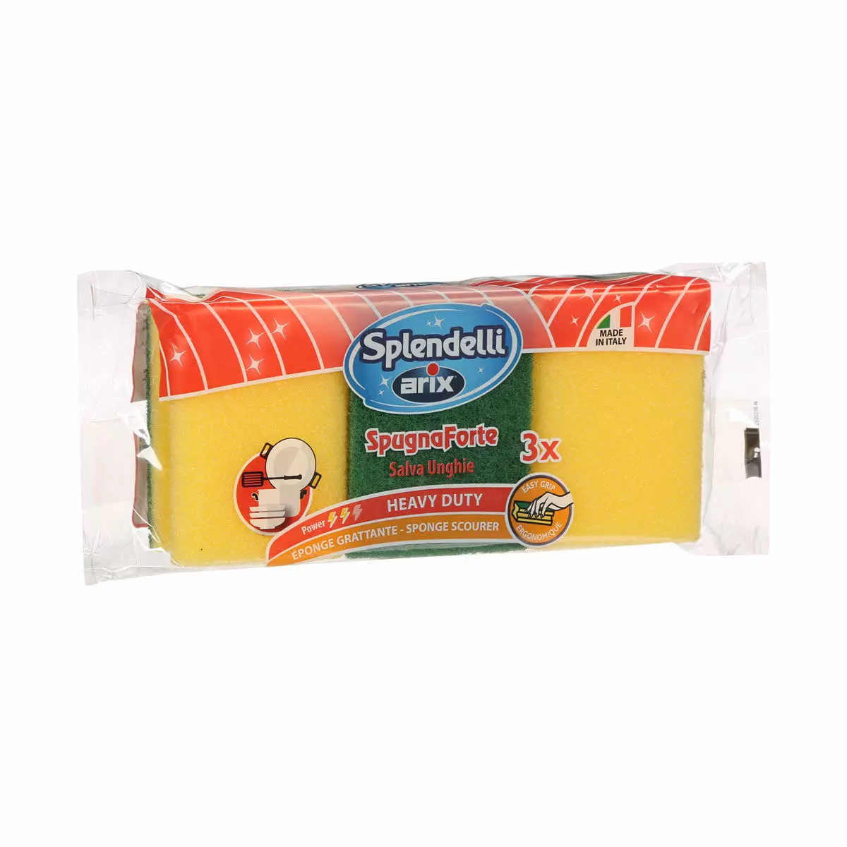 ARIX SCOURING SPONGE*3 WITH GRIP