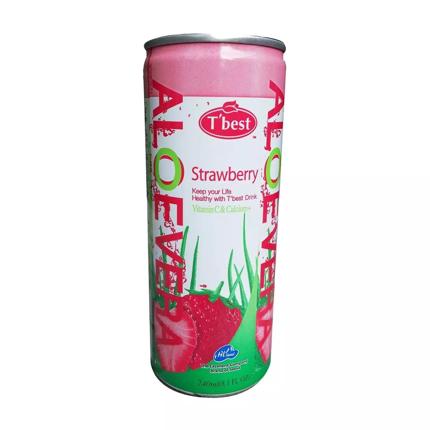 T BEST ALOE VERA STRAWBERRY 240ML