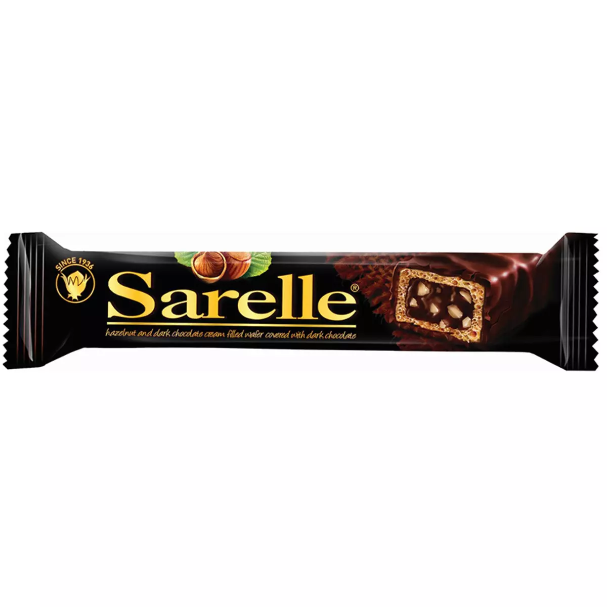 SARELLE HAZELNUT DARK CHOCOLATE 33G