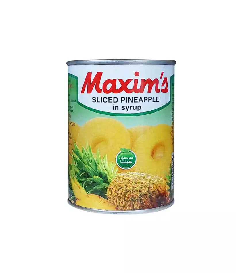MAXIMS SLICED PINEAPPLE IN SYRUP 565 G