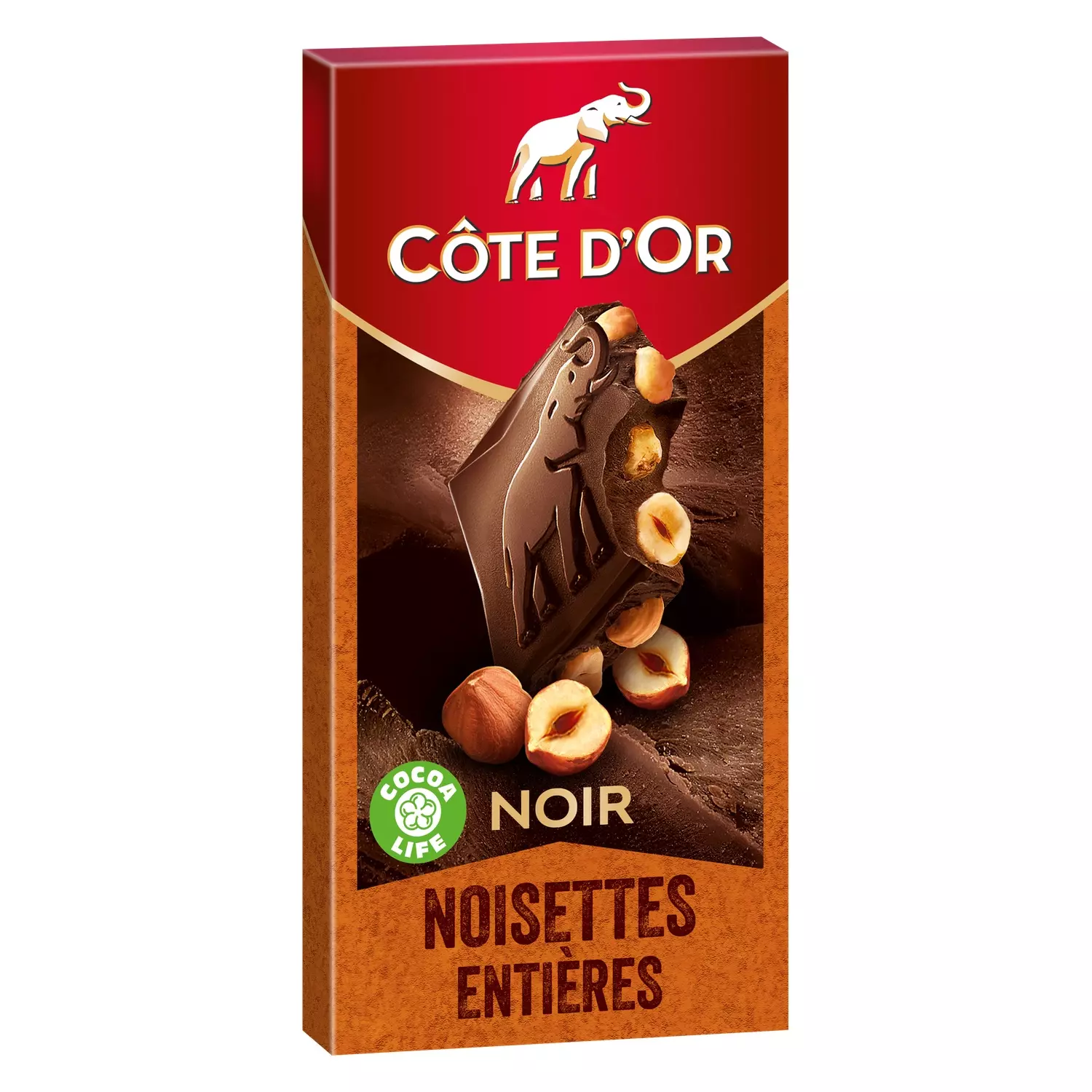 COTE D OR CHOCOLATE DARK HAZELNUT 180G