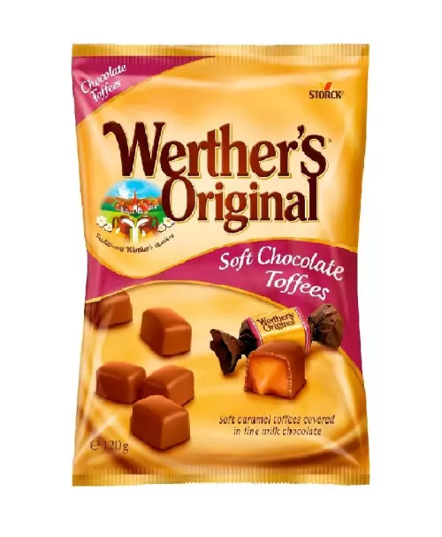 WERTHERS ORIGINAL SOFT CHOCOLATE TOFFEES 120 G