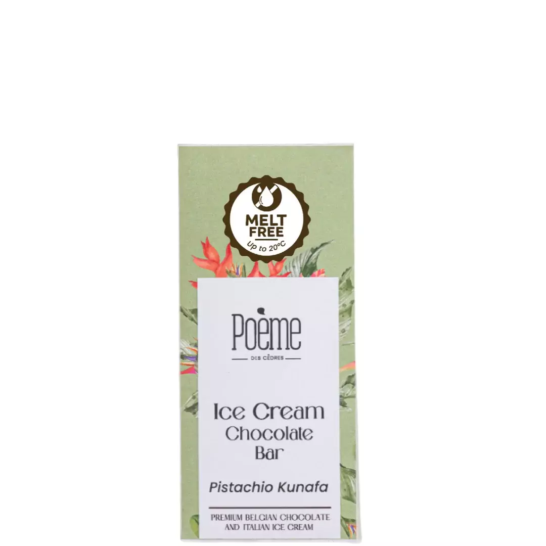 POEMEICE CREAM CHOCOLATE BAR PISTACHIO KUNAFA 85 G