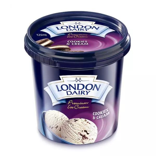 LONDON DAIRY CUP COOKIES & CREAM 125ML 