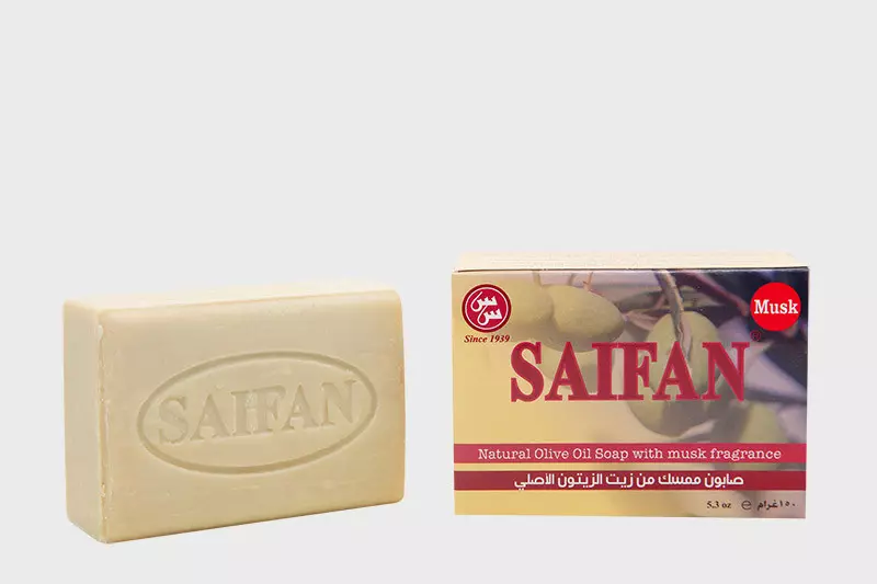 SAIFAN OLIVE OIL SOAP WITH MUSK FRAGRANCE 150 G