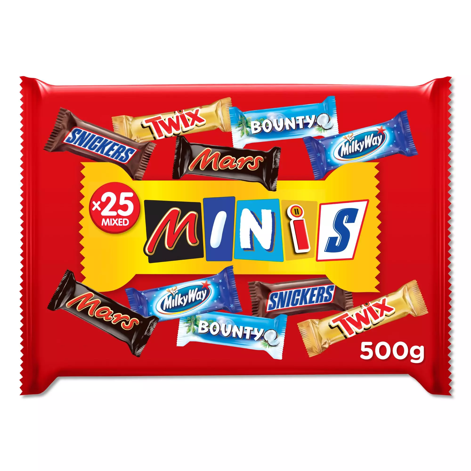 MIXED MINIS CHOCOLATE BARS 500 G