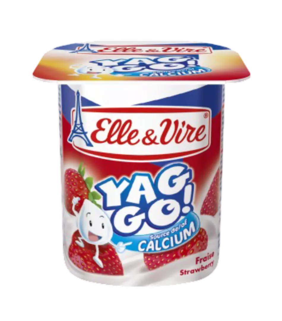 ELLE & VIRE YAGGO FRAISE 125 G