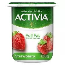 ACTIVIA STIRRED YOGHURT STRAWBERRY 120 G