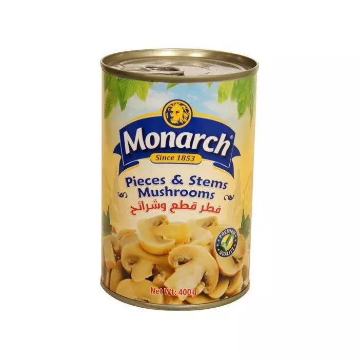 MONARCH PIECES & STEMS MUSHROOM 400 G
