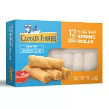 CAPTAIN FISHER SHRIMP SPRING ROLLS *12 240G