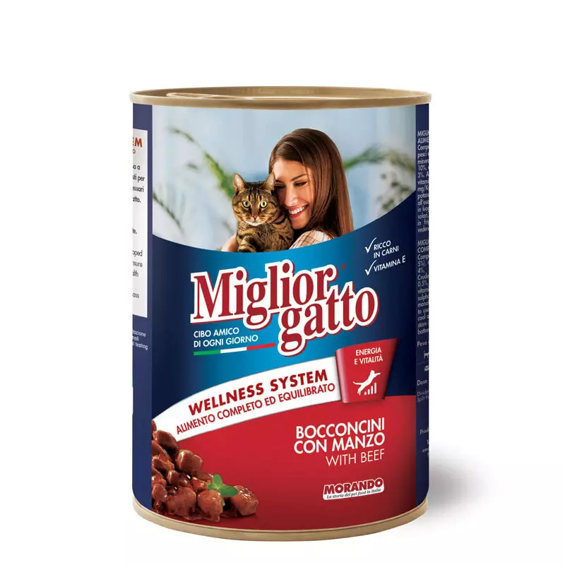 MIGLIOR GATTO CON MANZO WITH BEEF 405 G