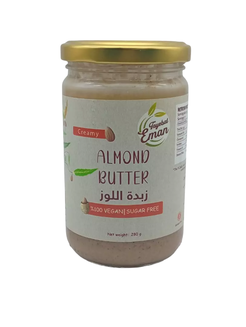 TAYEBAT EMAN CREAMY ALMOND BUTTER VEGAN SF 280 G