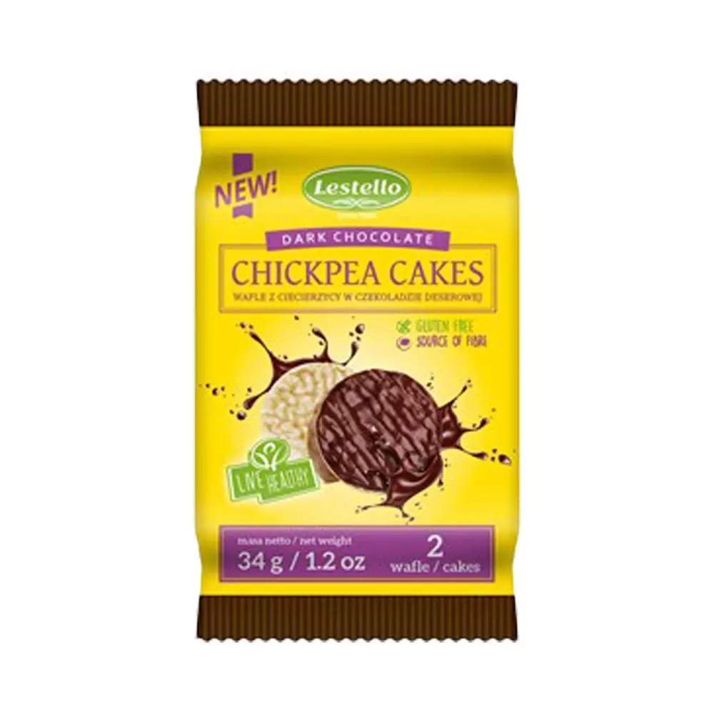 LASTELLO DARK CHICKPEA CAKES 34 G