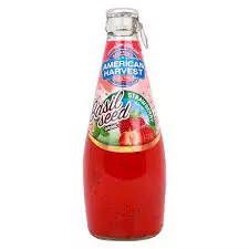 AMERICAN HARVEST BASIL SEED DRINK STRAWBERRY 290ML