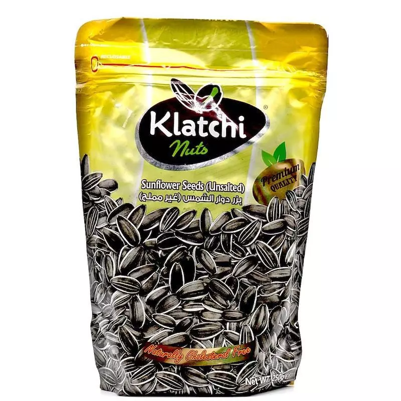KLATCHI NUTS SUNFLOWER SEEDS UNSALTED 250 G