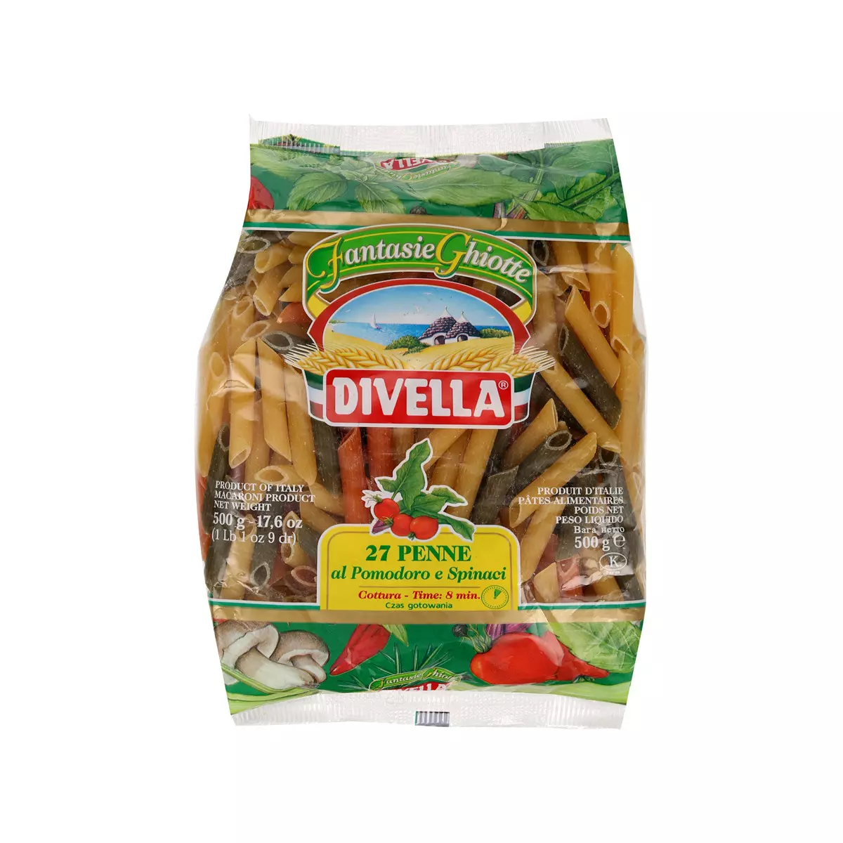 DIVELLA TRICOLORE PENNE #27 500G