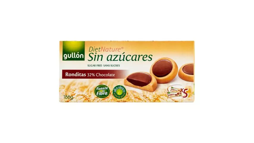 GULLON RONDITAS 32% CHOCOLATE SF 186 G