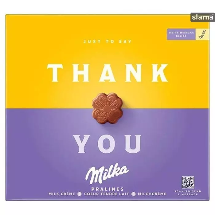 MILKA THANK YOU PRALINES MILK CREME 110 G