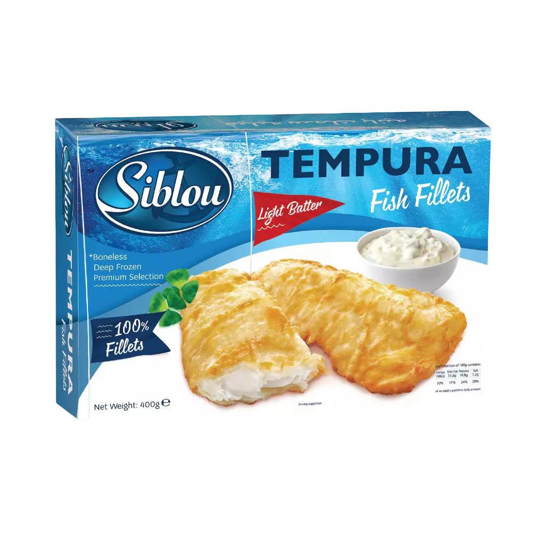SIBLOU TEMPURA FISH FILLETS 400 G