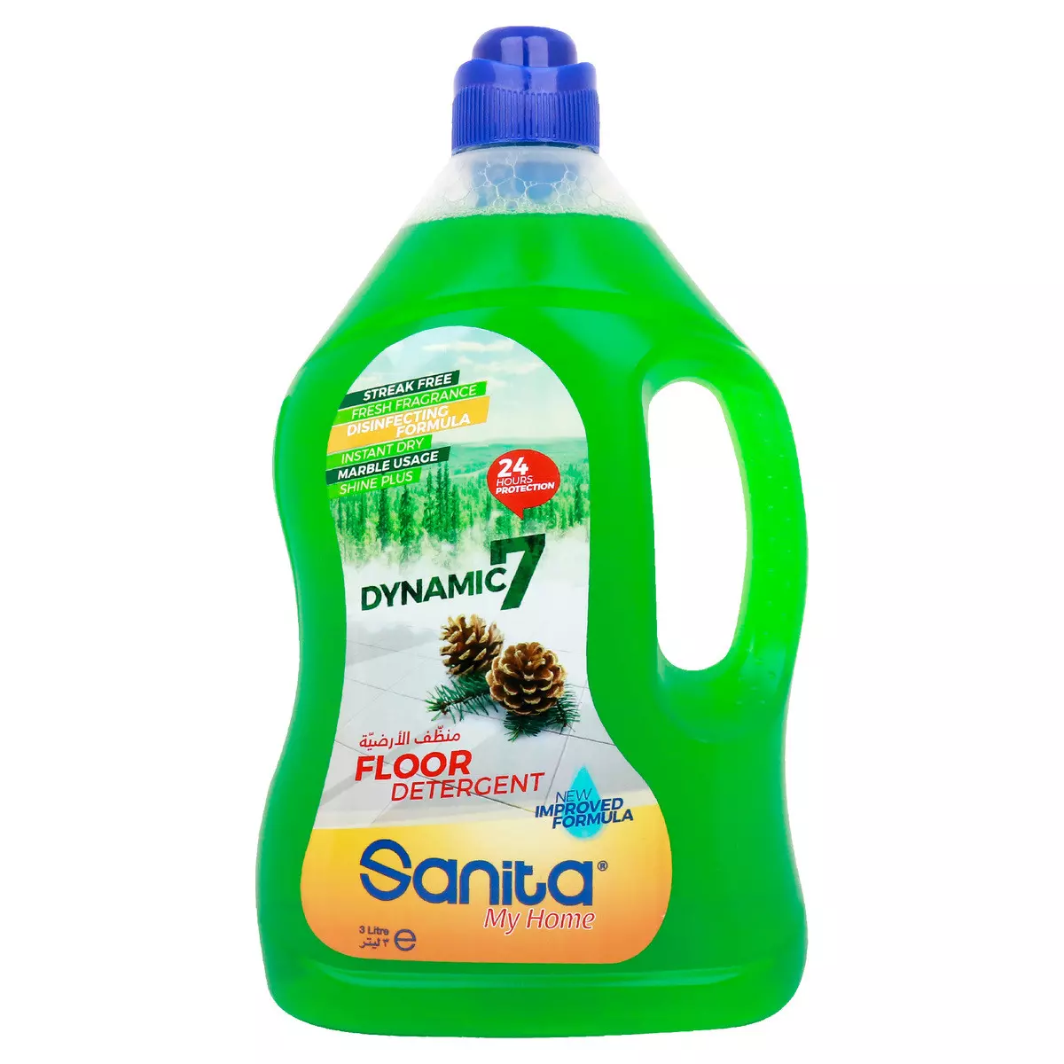 SANITA FLOOR DETERGENT DYNAMIC 7 PINE 3L
