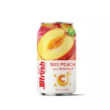 JB FRESH JUICE DRINK PEACH 50%WITH PULP 330 ML