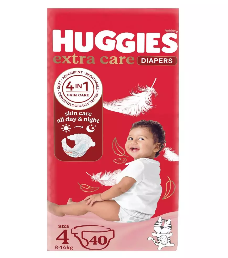 HUGGIES DIAPERS #4 *8-14 KG 25%OFF
