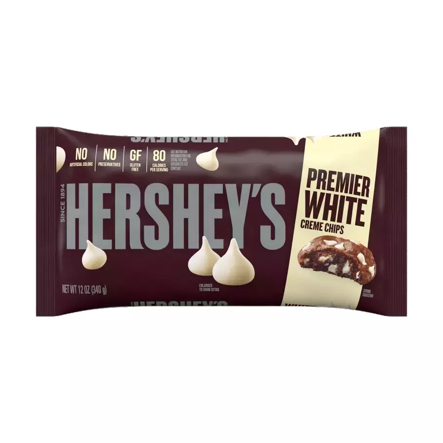 HERSHEYS CHIPS PREMIRE WHITE 340 G