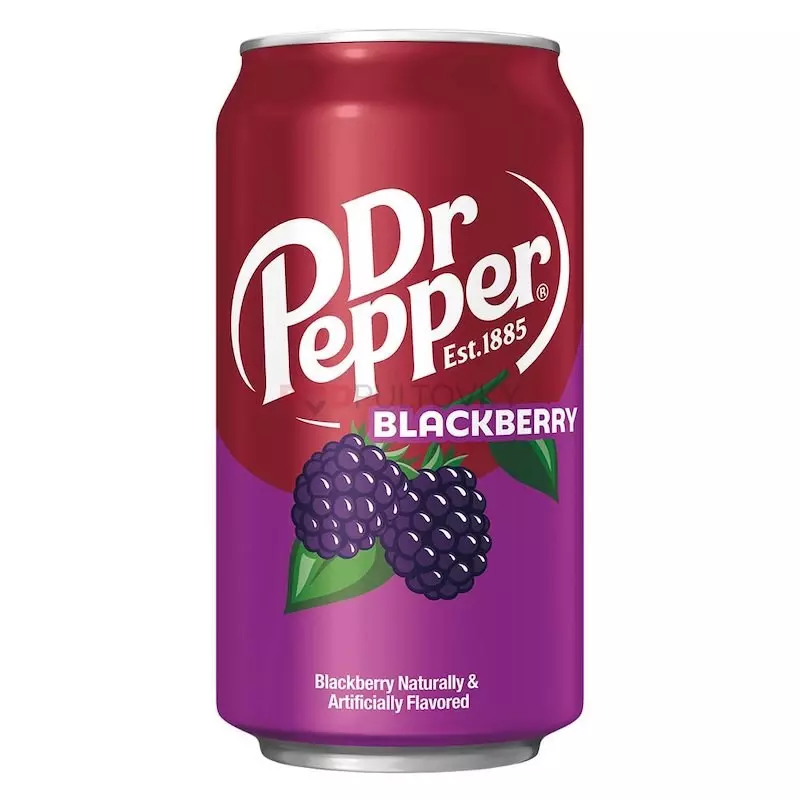 DR PEPPER BLACKBERRY SODA POP 355 ML