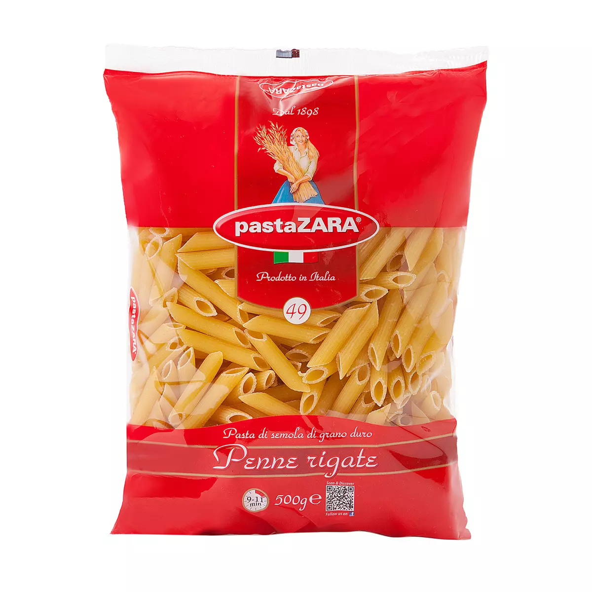 PASTA ZARA PENNE RIGATE #67 500G