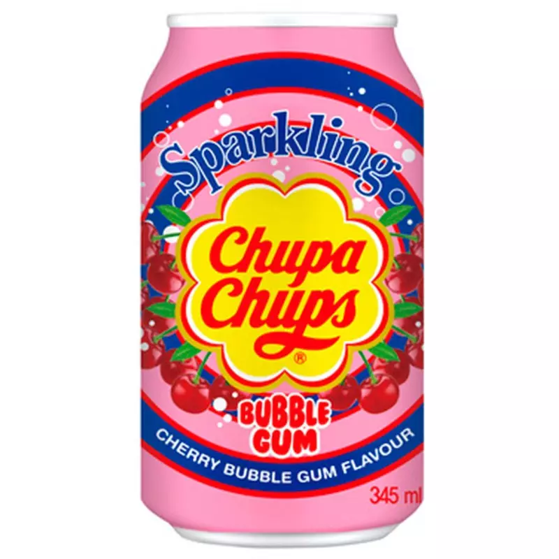 CHUPA CHUPS CHERRY BUBBLE GUM DRINK 345ML