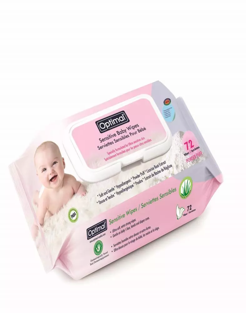 OPTIMAL SENSITIVE BABY WIPES *72