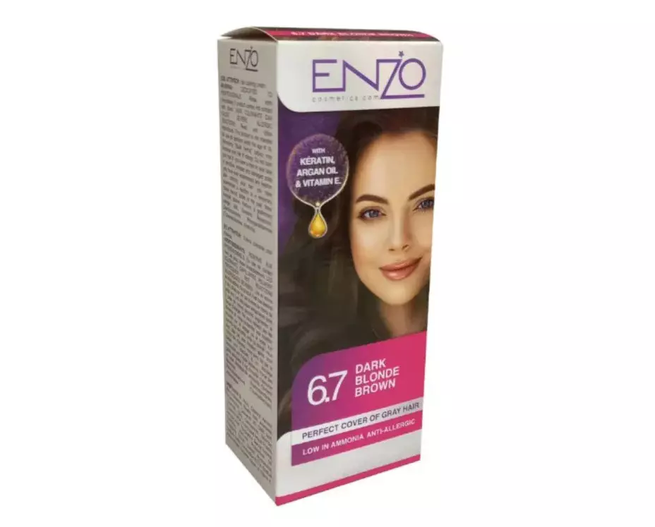 ENZO HAIR COLOR DARK BLONDE BROWN #6.7