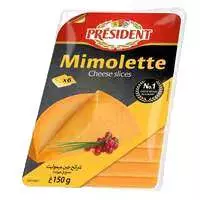 PRESIDENT MIMOLETTE CHEESE SLICES 150G