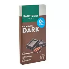 SANTIVERI DARK CHOCOLATE 0% SUGAR 80G 