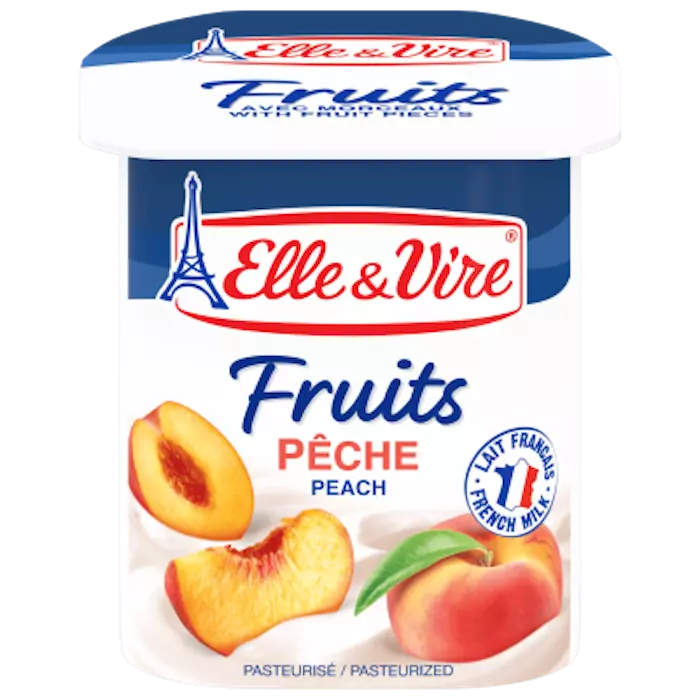 ELLE & VIRE FRUITS PEACH 125 G 