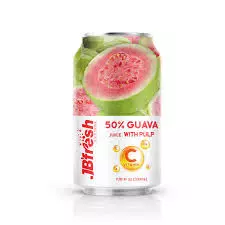 JB FRESH JUICE DRINK GUAVA 50%WITH PULP 330 ML